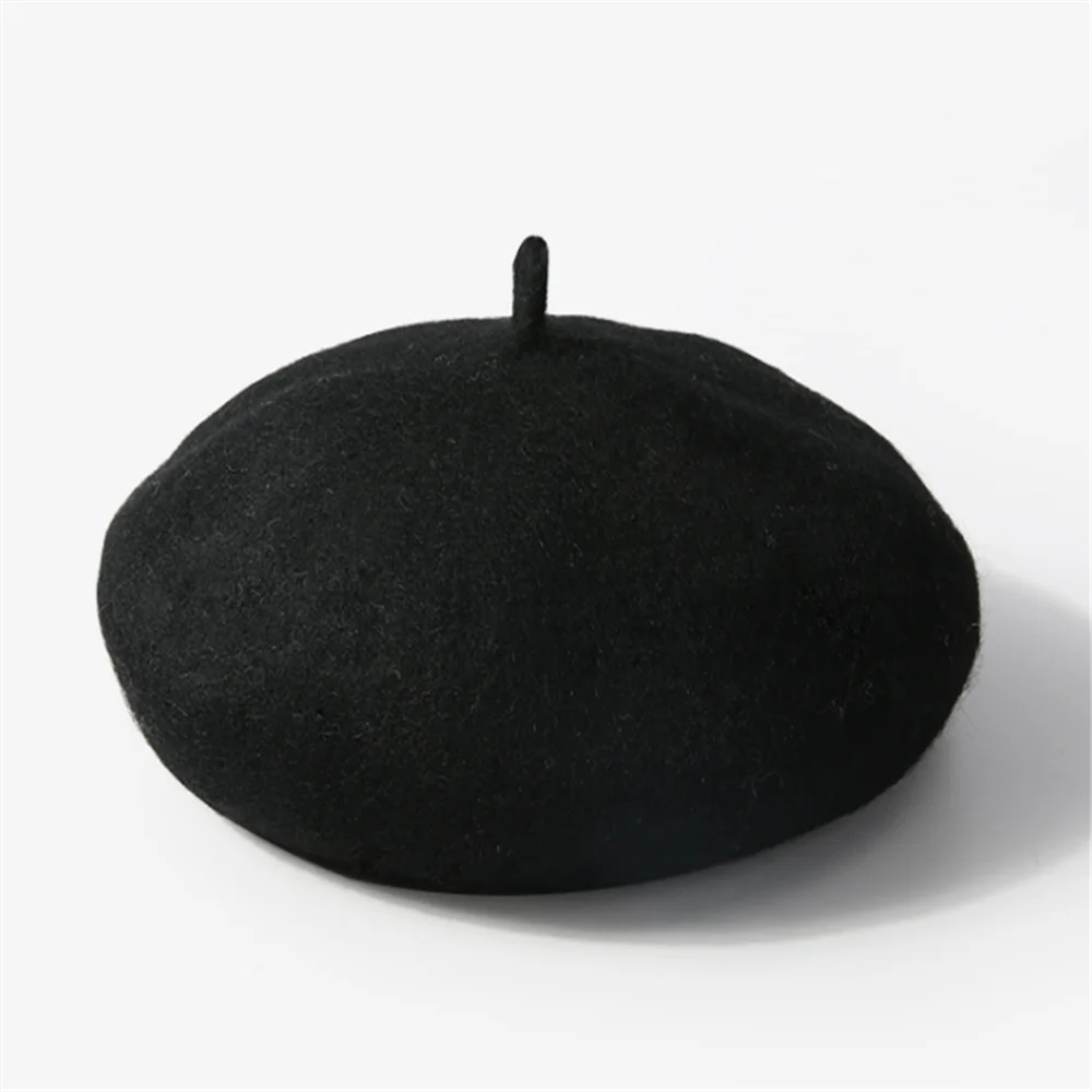 Весенне-осенне-зимние детские шапки-береты имитация шерсти теплый Берет шапочка