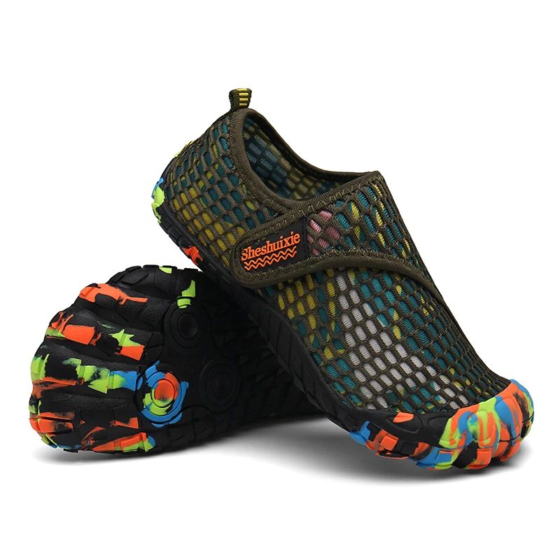 Акватуфли унисекс быстросохнущие камуфляжные для плавания восхождения пляжа