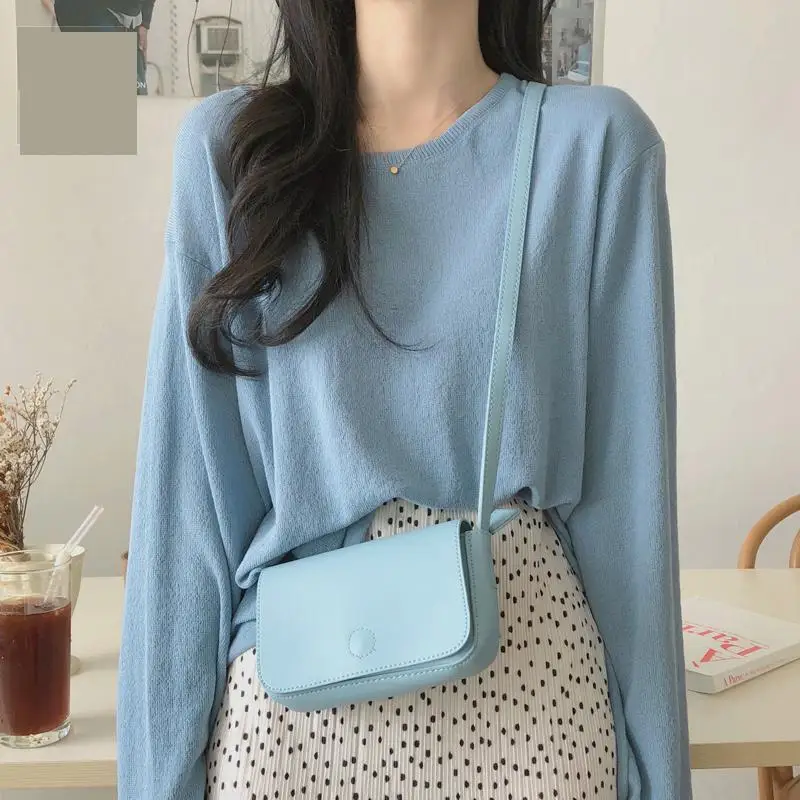 Женский костюм в горошек длинная юбка + Свободный Повседневный шерстяной свитер