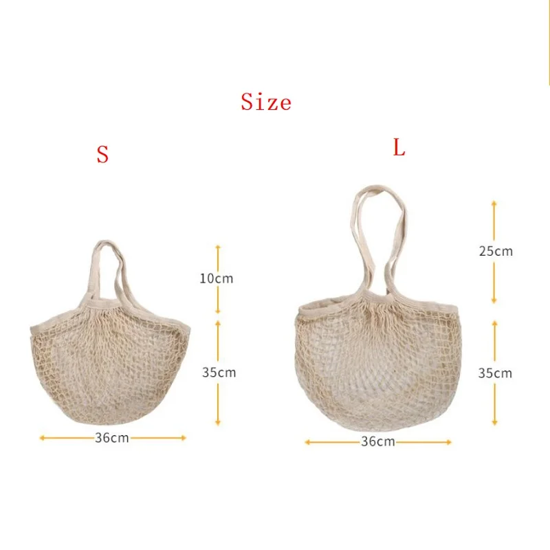 Новая хлопковая сумка сетчатая Сетчатая Сумка для покупок многоразовая складная