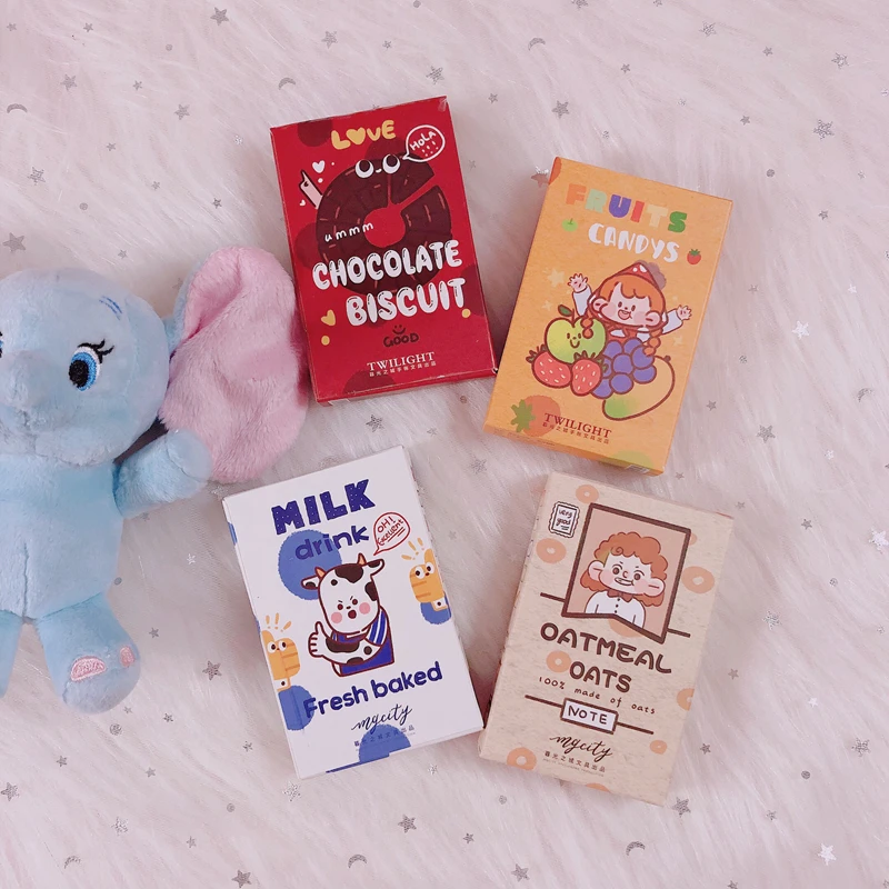 40 листов/партия Kawaii корейский INS мультфильм еда Закуски печенья Блокнот N Times