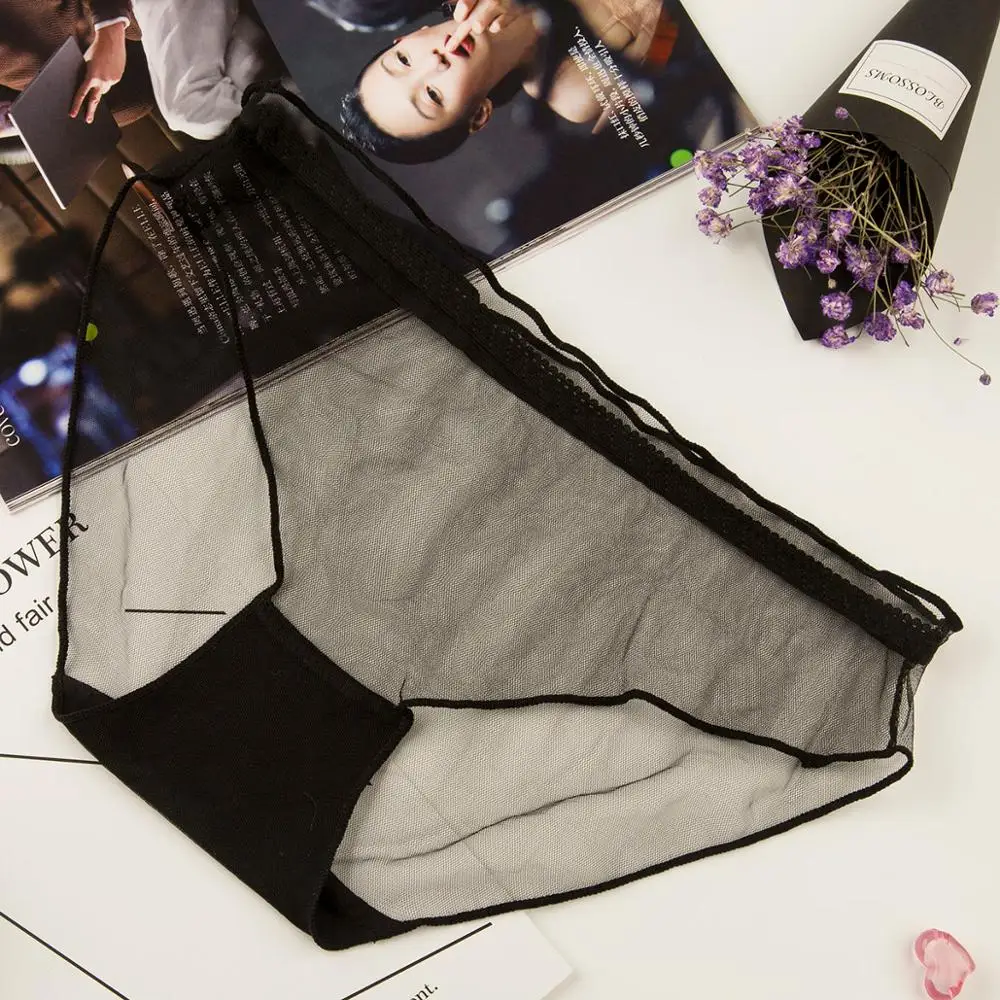 Сексуальные кружевные трусики женское нижнее белье прозрачные мягкие дышащие