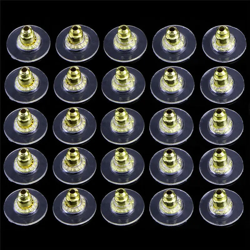 60 шт./лот резиновые серьги затычки для сережек сделай сам ювелирное изделие