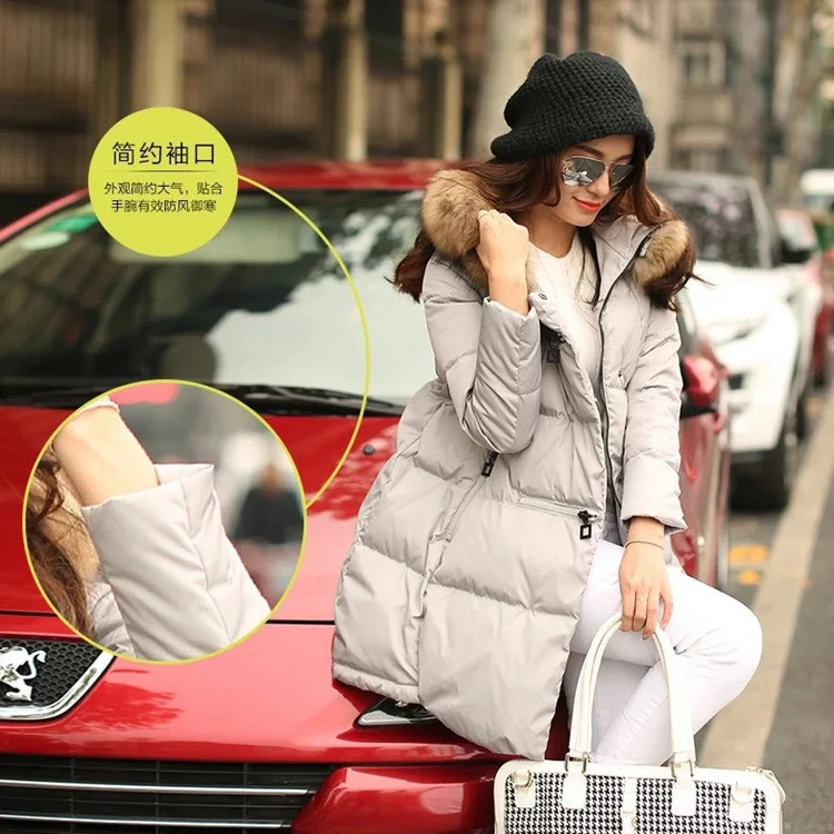 

Women Winter Jacket With Fur collar Warm Hooded Female new Women Winter Coat Long Parka Women Outwear Camperas