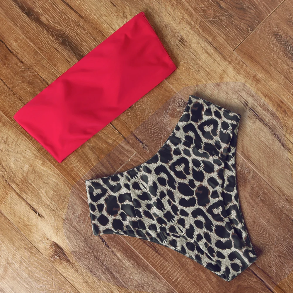 Пуш Ап купальник 2021 бикини с высокой талией хит бандо женский без бретелек