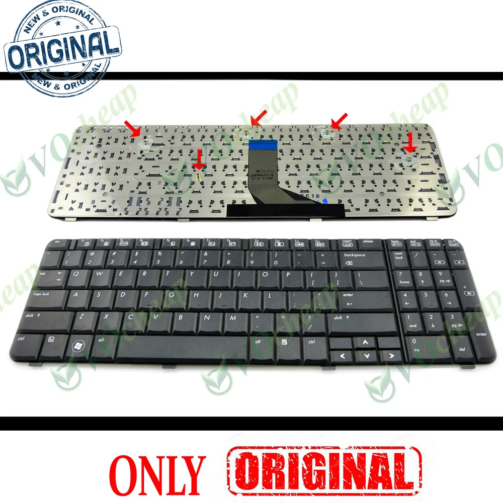 

New Notebook Laptop keyboard for HP Compaq Presario CQ61 G61 Black US keyboard - MP-08A93US-920