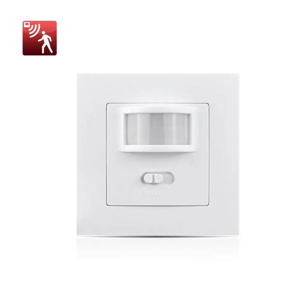 Smart PIR Motion Sensor Switch AC 110V - 240V Recessed Infrared Auto Control ON/Off Wall switch Human body induction Detector