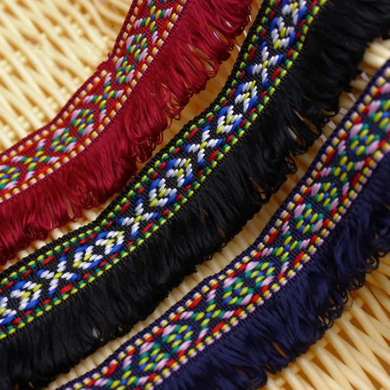 Meetee 10 ярдов 3 см Национальный стиль бахрома кружевная отделка для одежды