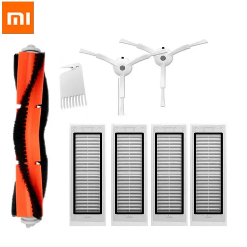 8 шт робот пылесос сторона/прокатные щетки HEPA фильтры Замена для Xiaomi Mi