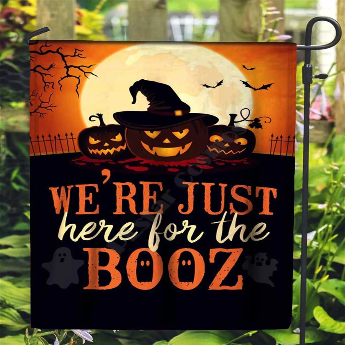 Счастливая фотография 3D полная печать садовые флаги подвесной домик флаг