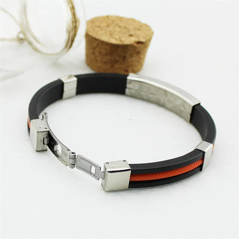 Free Shipping 3 Colors Anime Dragon Ball Bracelets For Women Titanium Steel Silicone Bracelet Men Jewelry Pulseras B119