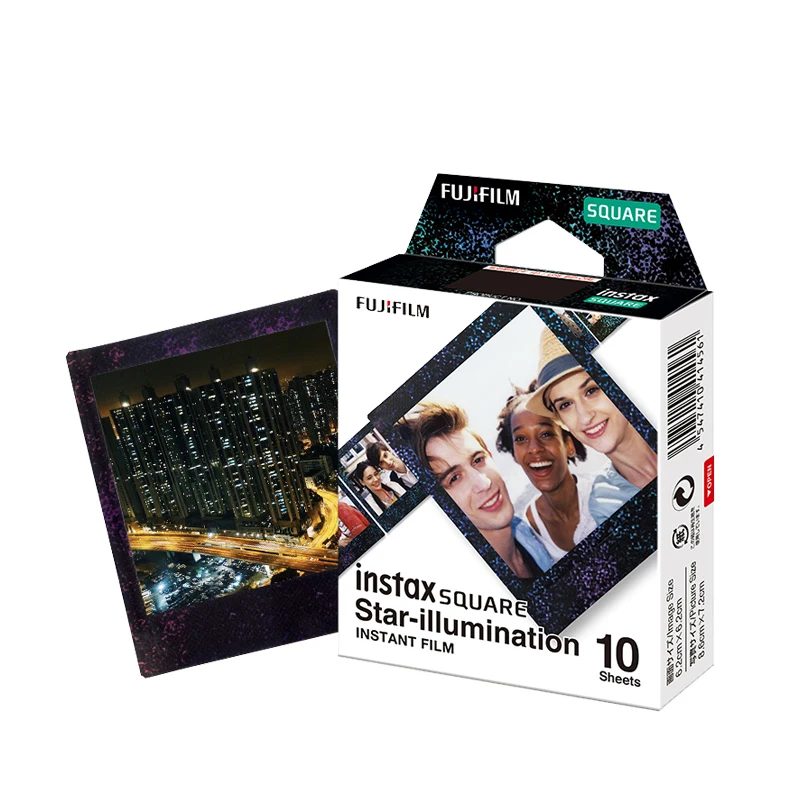 Квадратная фотобумага Fuji instax с изображением звездного неба 10 листов для sq6/sp 3/sq10