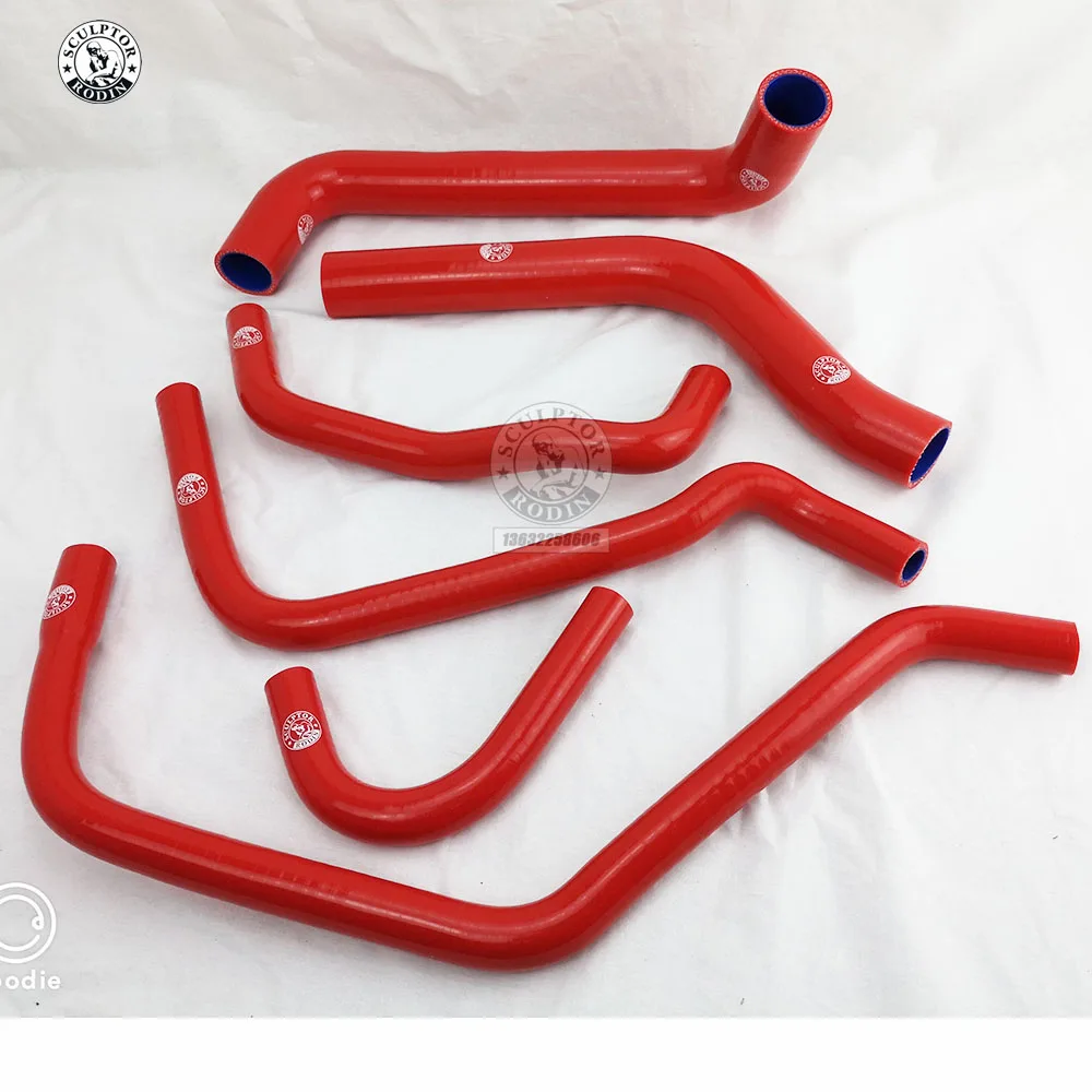 k8-112 RED Силиконовый шланг радиатора для Alfa Romeo 156 2,0(6 шт.) красный/синий/черный - Цвет: k8-112 RED