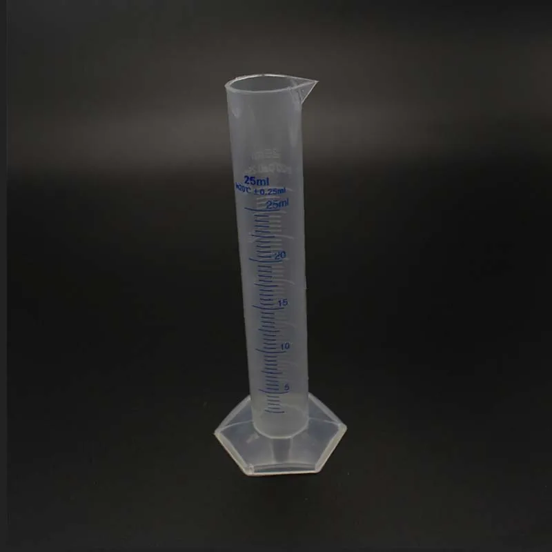 

25ml Plastic Measuring Cylinder Graduated Cylinders Container Tube For Lab Supplies Laboratory Tools For School Accessories