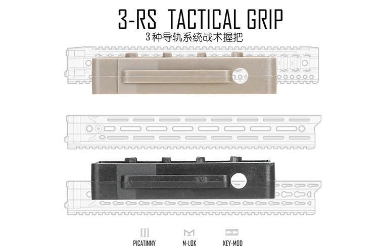 KEYMOD& MLOK Rail тактическая рукоятка для охотничьих аксессуаров стрельба, страйкбол запчасти