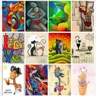 Набор для алмазной вышивки сделай сам, Набор для творчества с абстрактными цветными узорами, 5D картина из страз, мозаика ручной работы, подарок, домашний декор