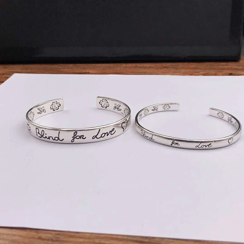 Любовь бесстрашный открытие стерлингового серебра 925 браслет Популярные