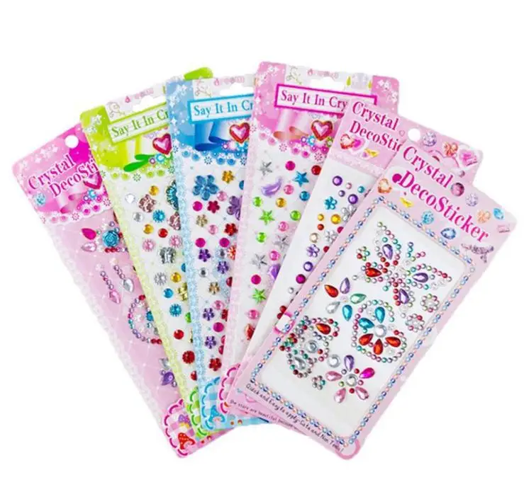 2 шт. детские наклейки в виде драгоценных камней Алмазная наклейка кристальная