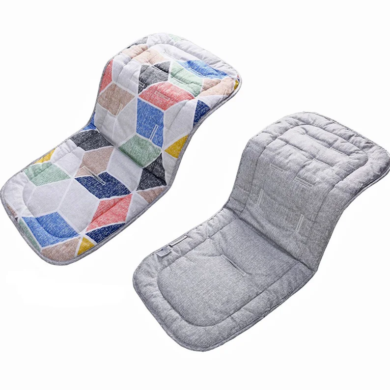 Grey square Коврик для детской коляски хлопок коляска матрасы аксессуары подушка для детского кресла Yoya сиденье коврик для коляски детский коврик на колесиках - Цвет: Grey square
