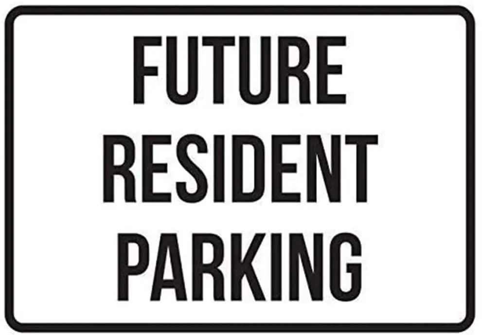 

Future Resident Unique Style Aluminum Metal Sign Vintage Look Metal Plate Poster Plaque for Home Kitchen Bedroom Hotel Re