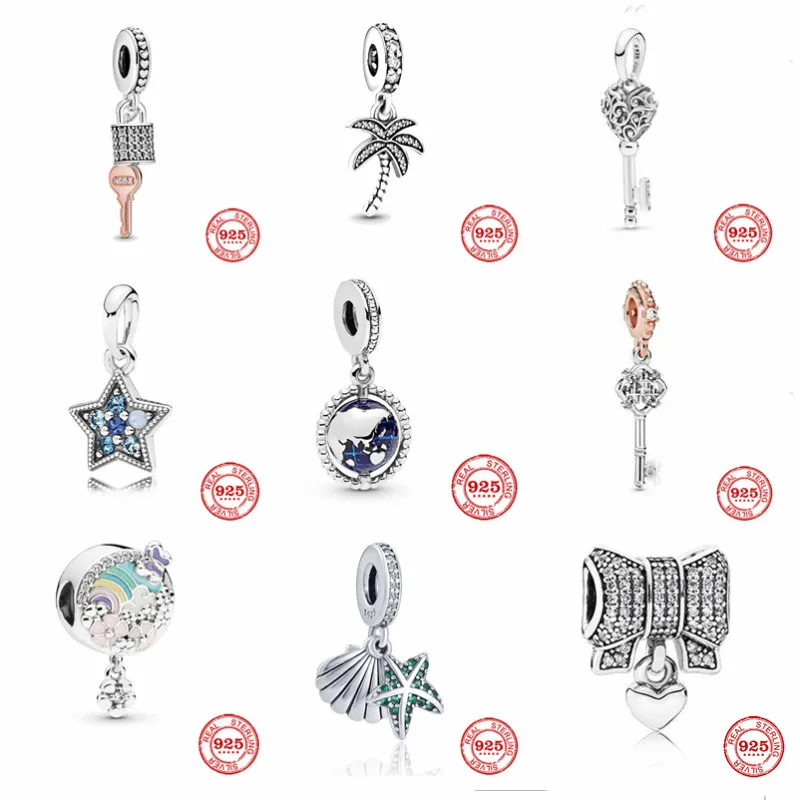 Новое Серебряное украшение с подвеской друг морская звезда ключ жизнь дерево