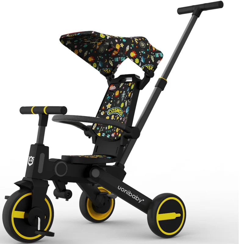 Artfunning Seven-in-one children's tricycle foldable stroller baby can be reversible | Мать и ребенок