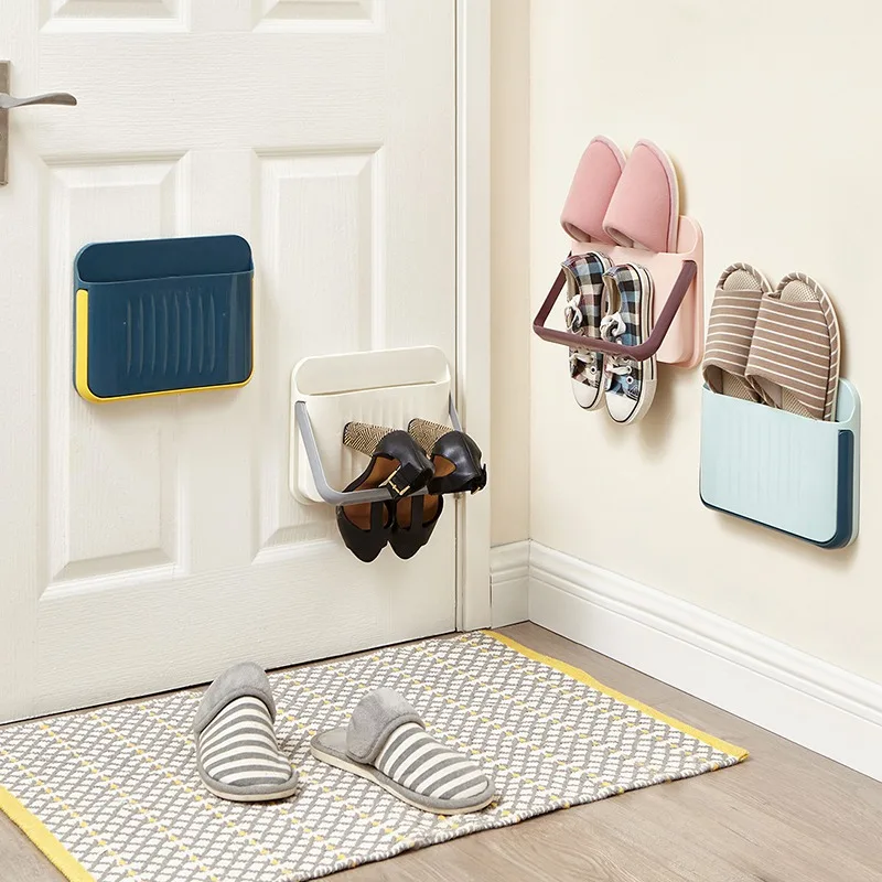 Прочная грузоподъемность без товара стойка для тапочек ванной комнаты настенное