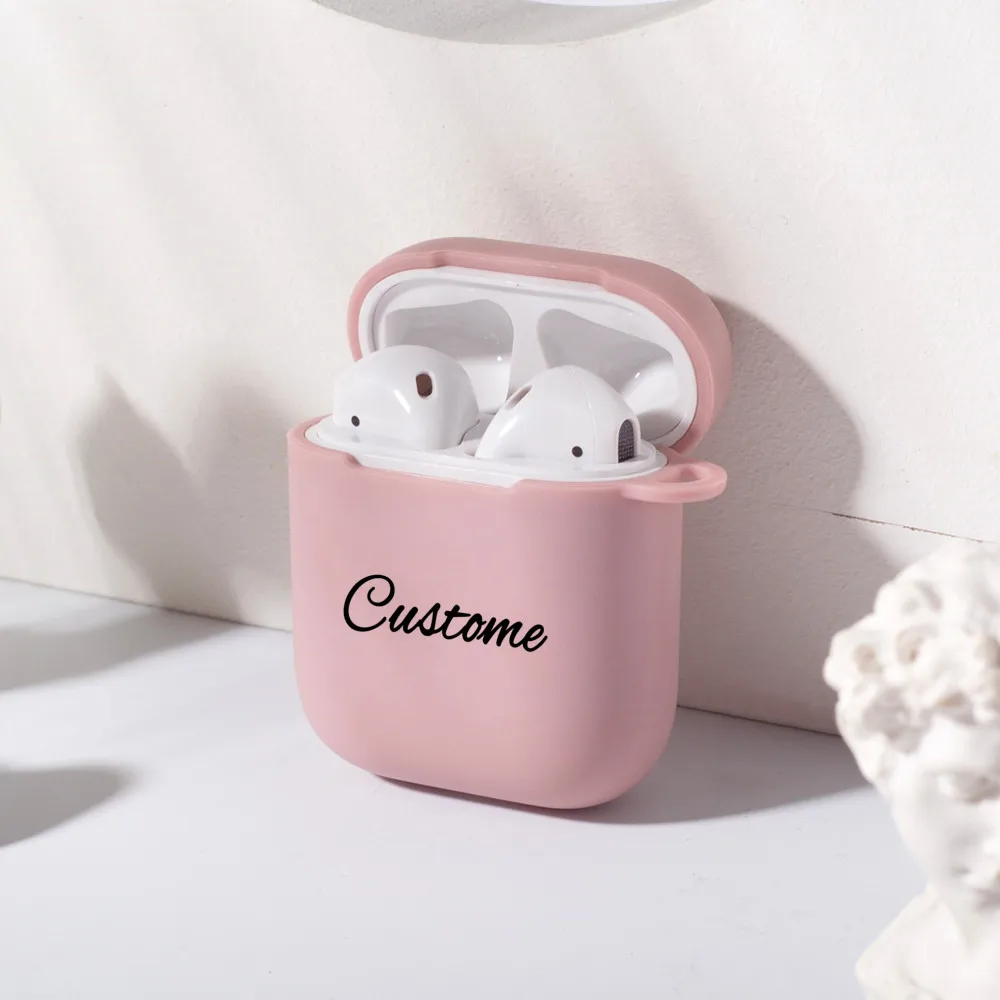 Пользовательское имя для Funda Airpods Чехол DIY надпись симпатичный Роскошный чехол Pro s