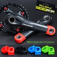 1pair silicone bicycle crank arm protector cover mountain road bike universal crankset protective caps mtb cycling accessories