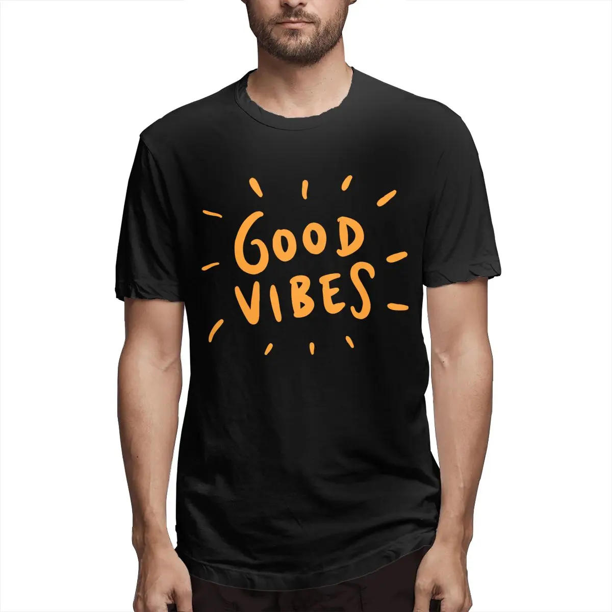 

Good Vibes Worship Beer Men T Shirts Novelty Tees Short Sleeve O Neck T-Shirt Cotton Printed Clothing