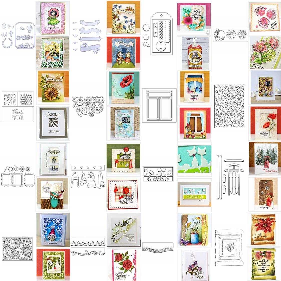 Различные Плакаты для баннеров рамки металлические Плашки резки скрапбукинг