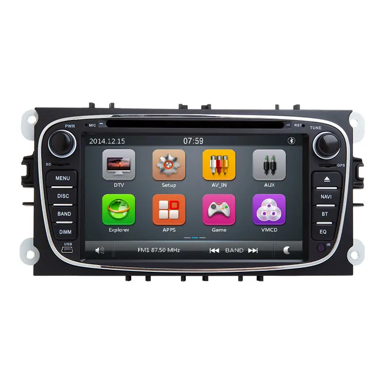Xonrich AutoRadio 2 Din Car DVD Player For Ford Focus S-Max C-Max Mondeo 4 Transit ConnetGalaxy Kuga Multimeida GPS Navigation | Автомобили