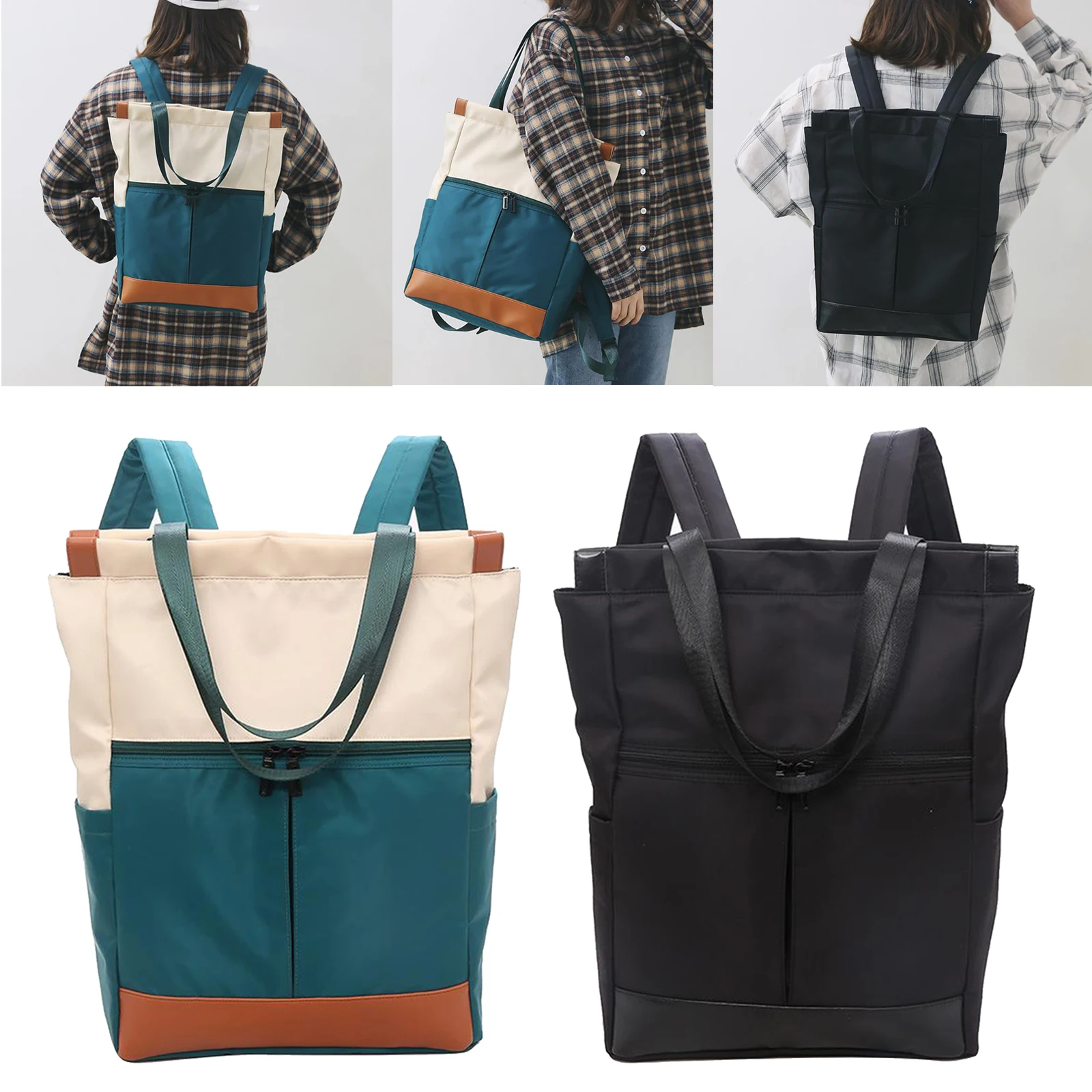 Женский рюкзак-трансформер повседневный ранец для ноутбука с широким верхом