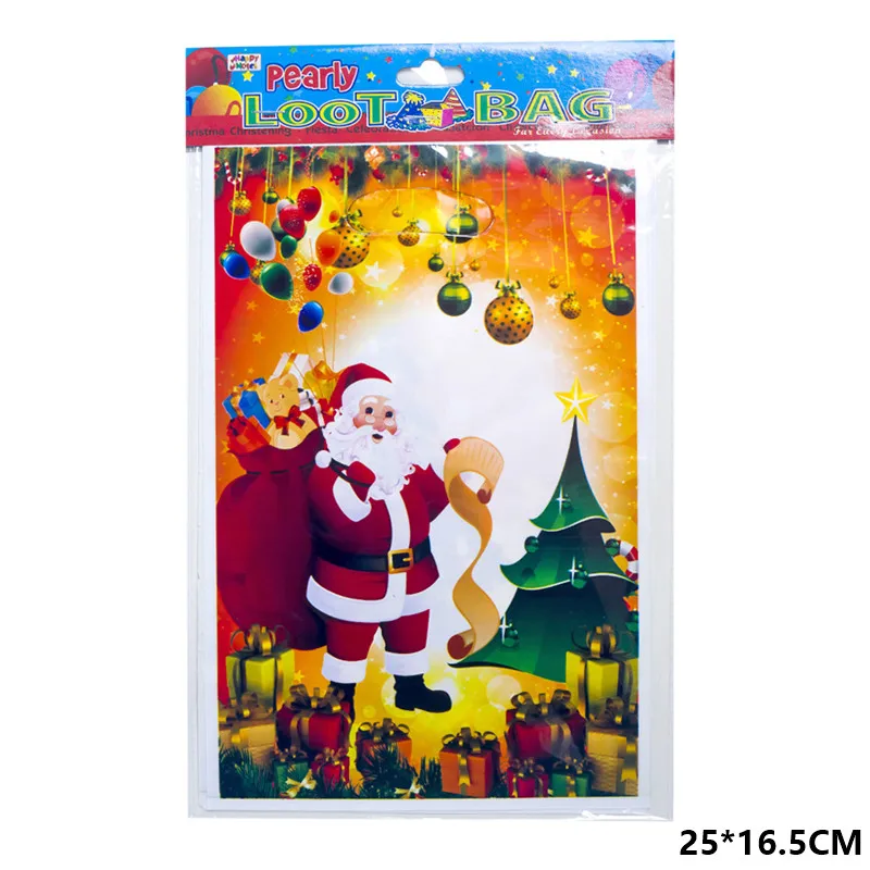 10pcs Santa tree 10 шт. веселые рождественские подарочные сумки Санта-Клаус Рождественская елка упаковочные сумки счастливый год рождественские конфеты сумки Navidad Noel - Цвет: 10pcs Santa tree