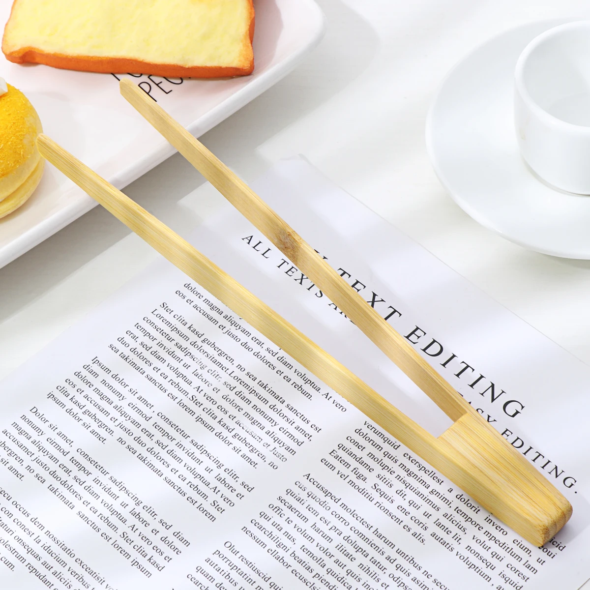 ROSENIC бамбуковый тостер кухонные щипцы длинный легкий захват Сервировочные для