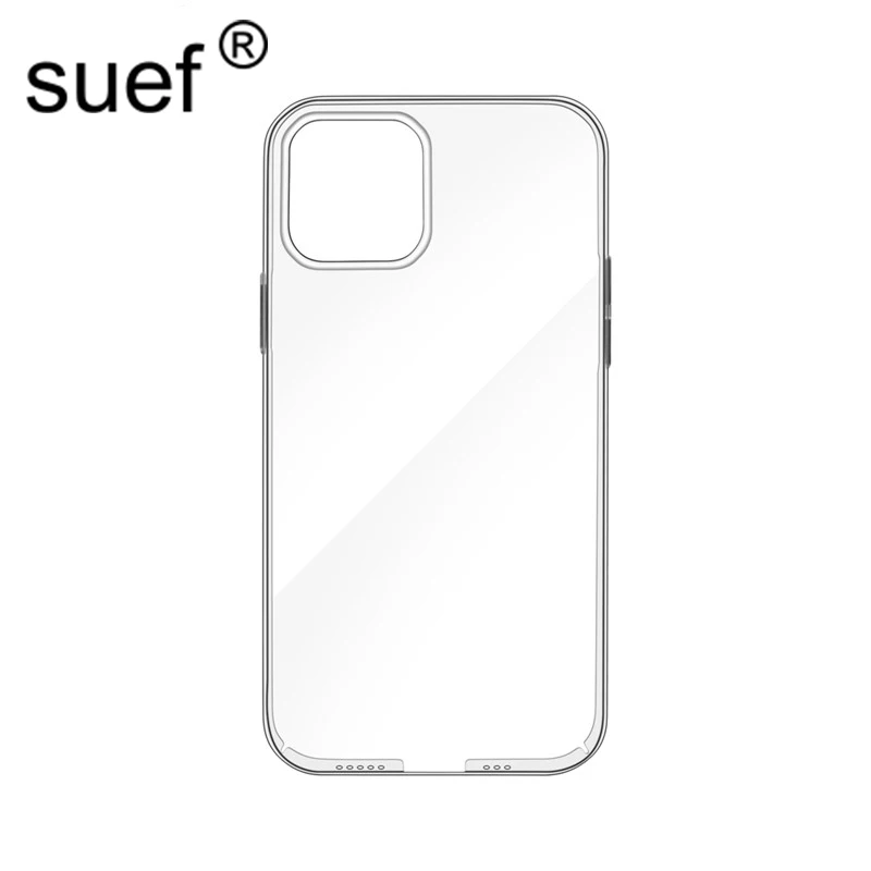 

Transparent Hard PC Acrylic Clear Phone Case For iPhone 13 12 11Pro Max Mini X Xs Max Xr 7/8 Plus Frame Bumper Shockproof