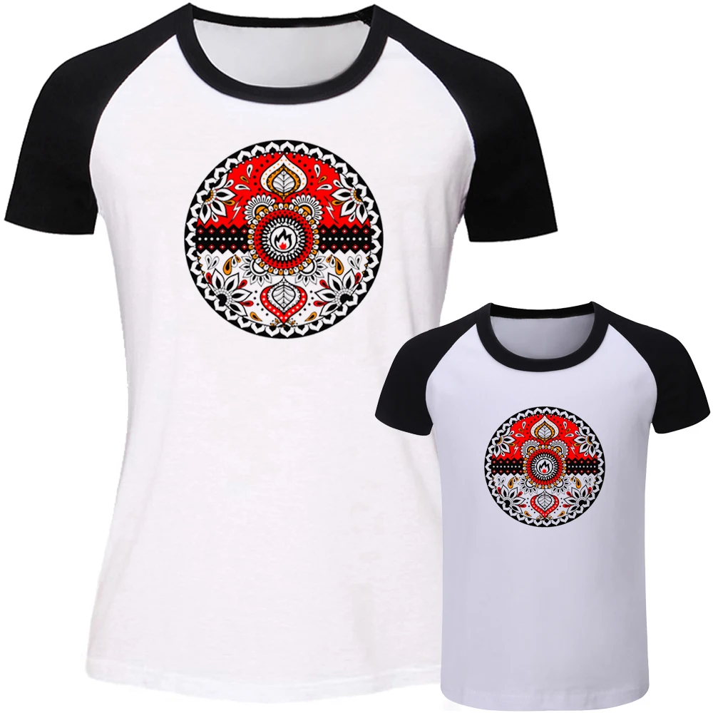 Покемон Пикачу и черный одинакового дизайна Семья Детские комплекты одежды с