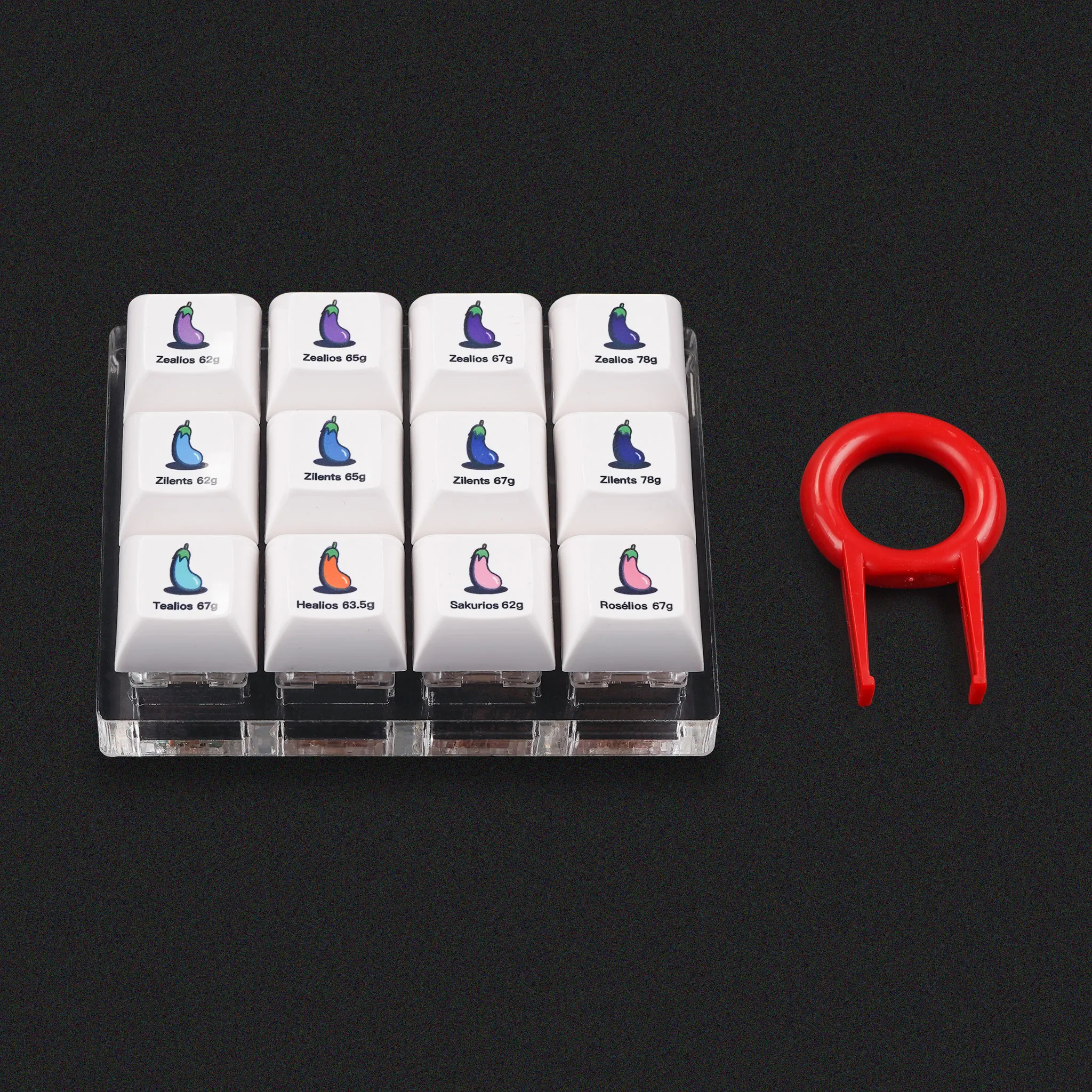 ZealPC 12 переключателей тестер с XDA краситель-подложка keycaps | Компьютеры и офис