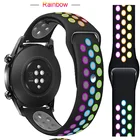 Ремешок силиконовый для Huawei watch GT22ePro, браслет для Samsung Galaxy watch 346 мм42 ммActive 2Gear S3 Frontier, 20 22 мм
