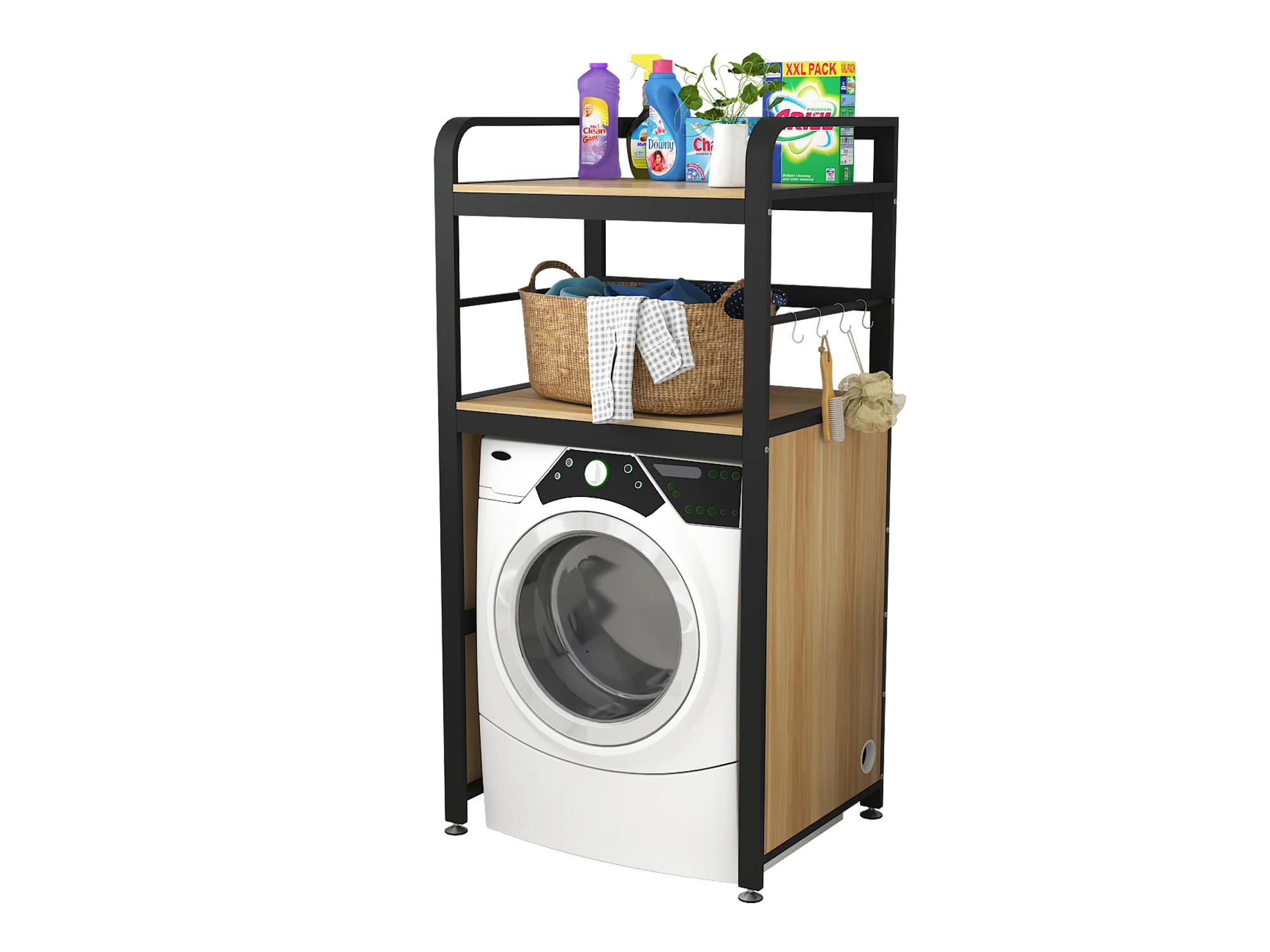 

Stable load-bearing washing machine storage rack fire-proof and high temperature resistant balcony space-saving toilet dryer kit