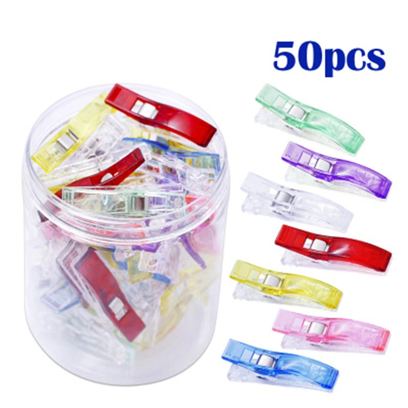 MIUSIE 50 шт. Смешанные Пластиковые Многофункциональные прищепки для шитья
