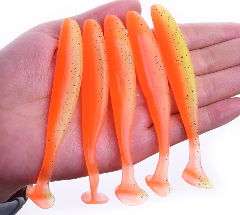 

10 PCS New Soft Plastic lure Jigging Wobblers Fishing Lure shad soft bait Aritificial Silicone Lures Bass Pike Fishing Tackle