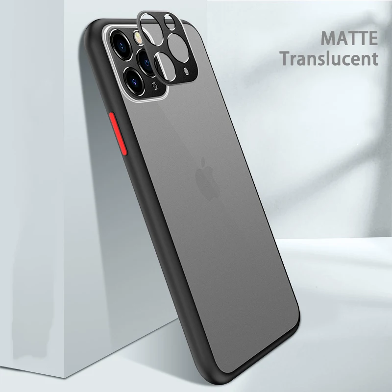 Матовый чехол для телефона Apple iPhone X XR XS 11 Pro Max 8 7 6S 6 Plus защитный прозрачный мягкий