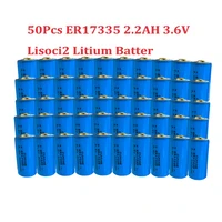 50pcs 3 6v 17335 er17335 cr 123a 2200mah lithium battery cr123a 16340 li ion lithium batteries 3 6v 17335 flashlight battery