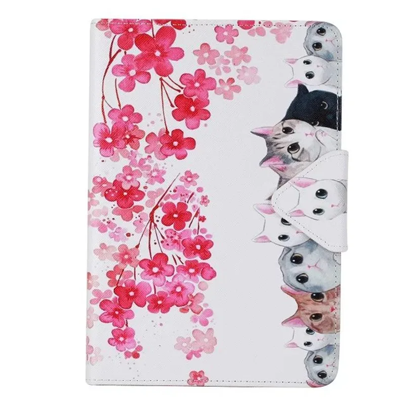 hua mao Tab a6 7,0 чехол для Samsung Galaxy Tab A 7,0 T280 T285 SM-T280 чехол Крышка для планшета с рисунками кошки и бабочки флип-кожа оболочки - Цвет: hua mao
