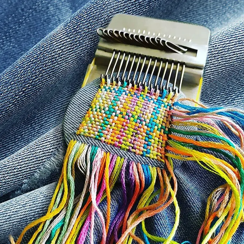 Мини-ткацкий станок типа Speedweve яркий ткацкий для быстрого ремонта удобный