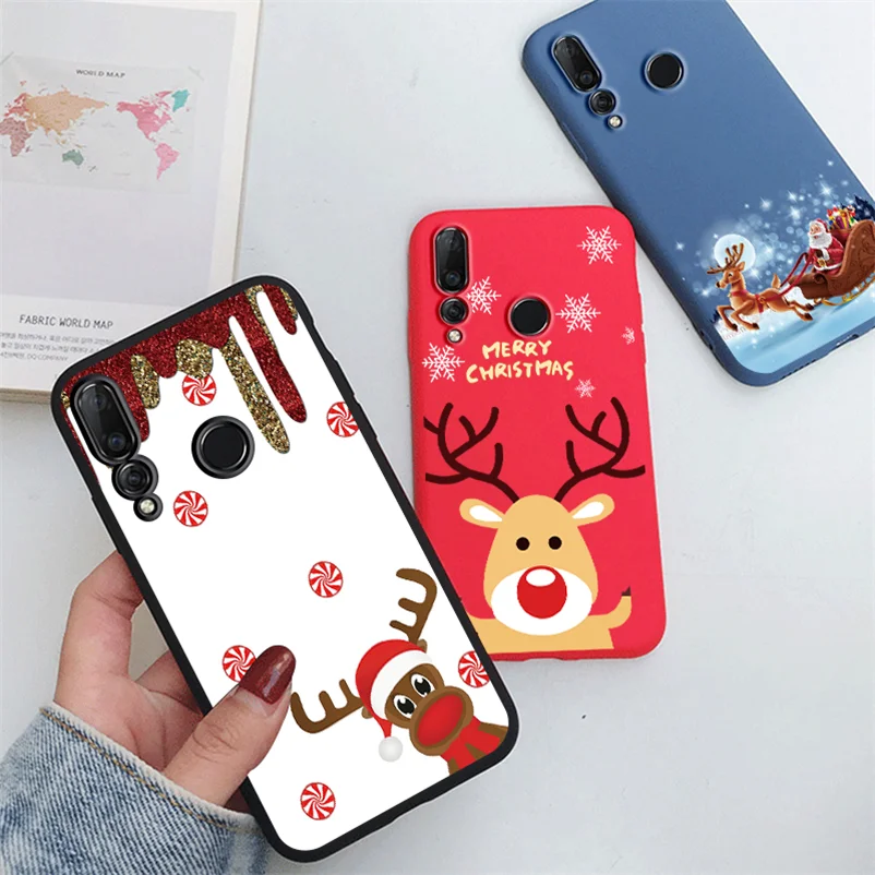 Рождественский новогодний чехол для huawei P20 Lite Case P Smart P30 P8 P9 P10 mate 10 20 30 Lite Pro Nova 3 3i 4 5 TPU чехол