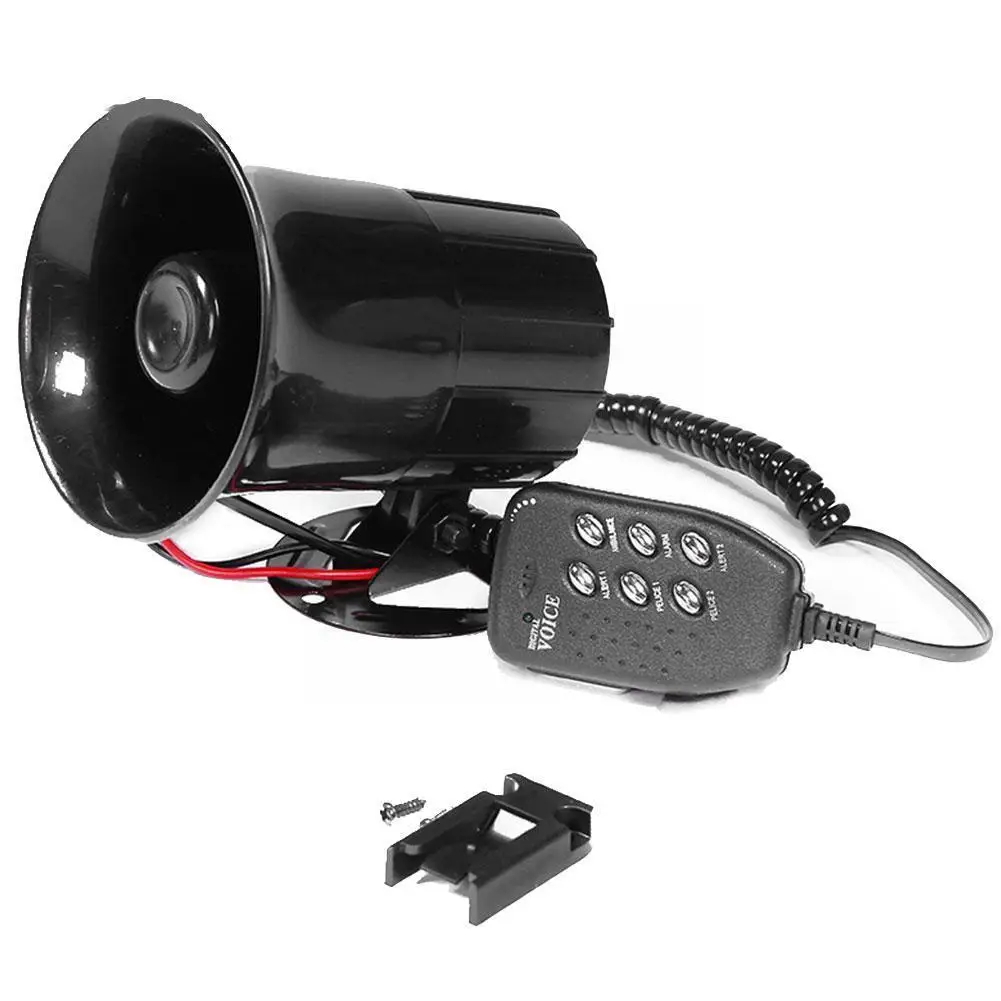 Car Warning Alarm Fire Siren Horn PA Speaker MIC Megaphone Quality 6 Styling 100W Sound System High Loud D2V3 | Автомобили и
