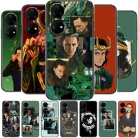 marvel avengers loki phone case for huawei p50 p40 p30 p20 10 9 8 lite e pro plus black etui coque painting hoesjes comic fas