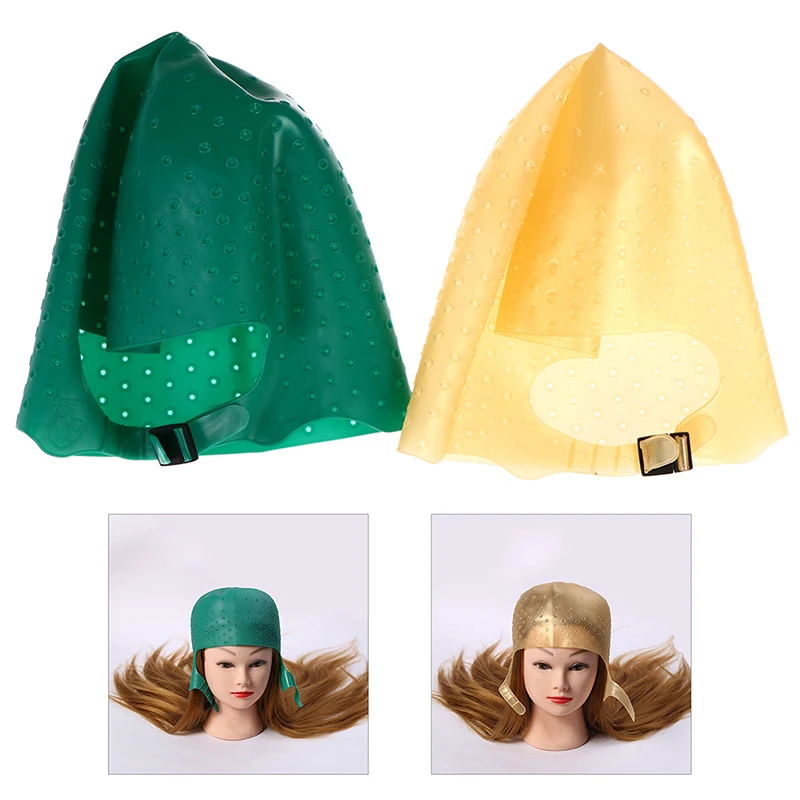 

Silicone Reusable Hair Coloring Highlighting Dye Cap Styling Tools With Needle Hair Colouring Hair Styling Tools